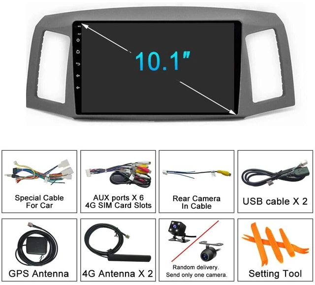 Alt view image 3 of 5 - Car Stereo Radio for Jeep Grand Cherokee 2004 2005 2006 2007