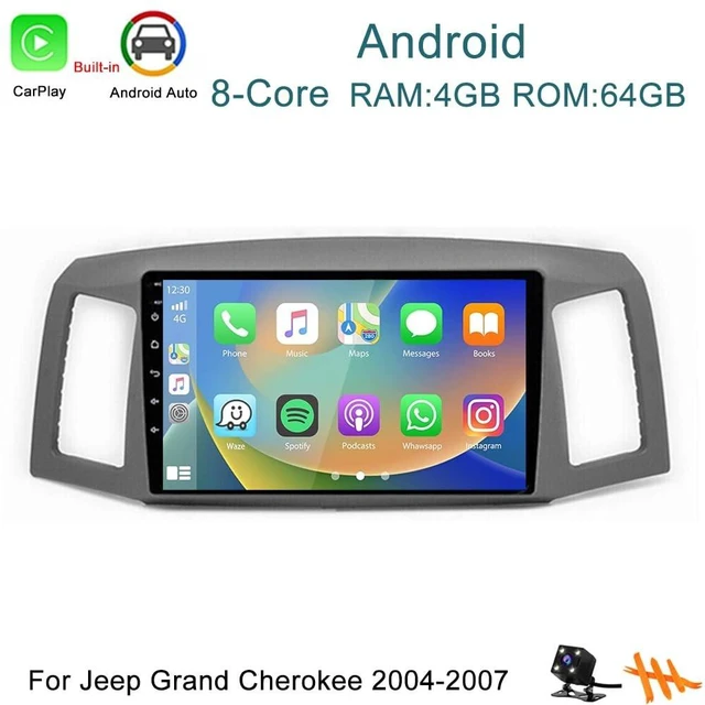 Alt view image 4 of 5 - Car Stereo Radio for Jeep Grand Cherokee 2004 2005 2006 2007