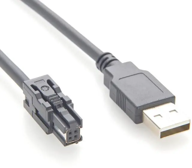 Main image of HSC to USB Extension Cable USB 2.0 Male to HSC 4 Pin A Code Female Automotive Diagnostic High-Speed Connector Cable for ECU Programming, Vehicle Data Logging, ADAS, Camera Modules(1M/3.28FT)