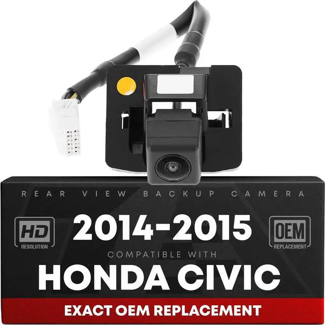Main image of Rear View Backup Camera, Reverse Park Assist - Compatible with 2014-2015 Honda Civic Hybrid, 2014-2015 Honda Civic Sedan - OEM 39530TR3A11, HO1960109