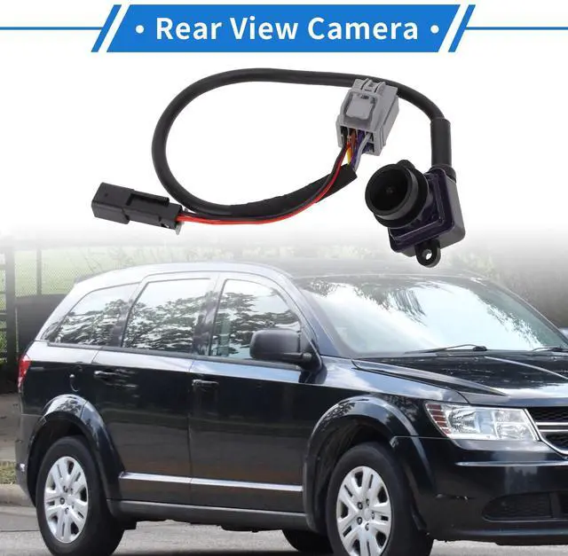 Alt view image 2 of 5 - VekAuto 1 Pcs Rear View Camera for Dodge Journey 2011-2020 License Plate Park Assist Camera Backup Reverse Camera