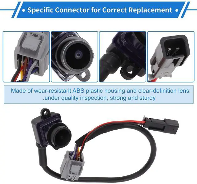 Alt view image 4 of 5 - VekAuto 1 Pcs Rear View Camera for Dodge Journey 2011-2020 License Plate Park Assist Camera Backup Reverse Camera