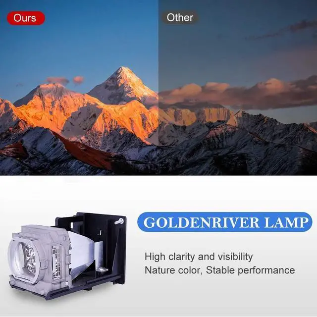 Alt view image 3 of 5 - GOLDENRIVER VLT-HC7000LP 915D116O12 Replacement Projector Lamp Bulb with Housing Compatible with Mitsubishi HC7000 HC6500 HC6500U HC7000U