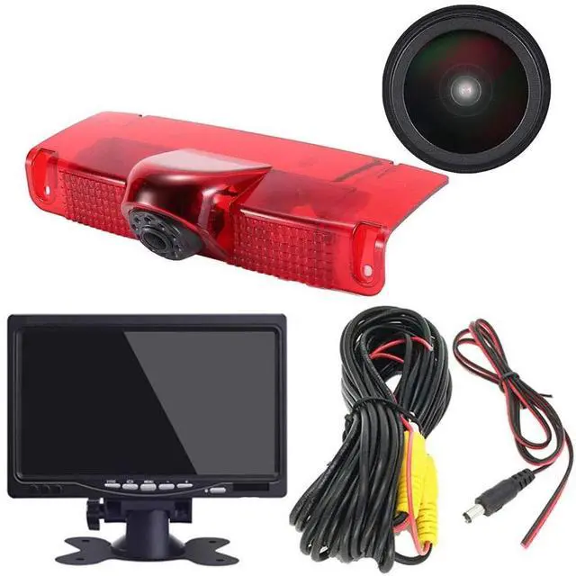 Alt view image 3 of 5 - 1280 * 720 Pixel Super HD Brake Light Car Camera with 7 Inch LCD Monitor, Waterproof Night Vision Reversing Camera Replacement for Chevrolet Express GMC Chevy Savana Exporer Vans Cargo Van 2003-2018