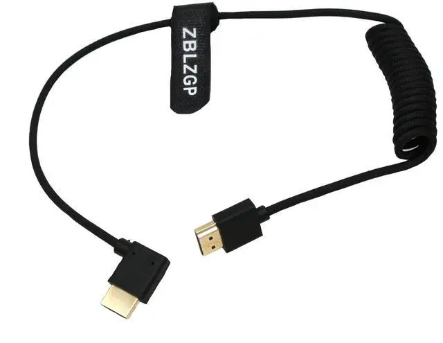 Alt view image 4 of 4 - ZBLZGP HDMI 2.1 Braided Cable, 48Gbps High Speed, 8K@60Hz 4K@120Hz HDR Video Cord, Compatible with Blackmagic BMPCC 4K 6K, DJI Ronin RS2 Gimbal, Projector, Game Monitor