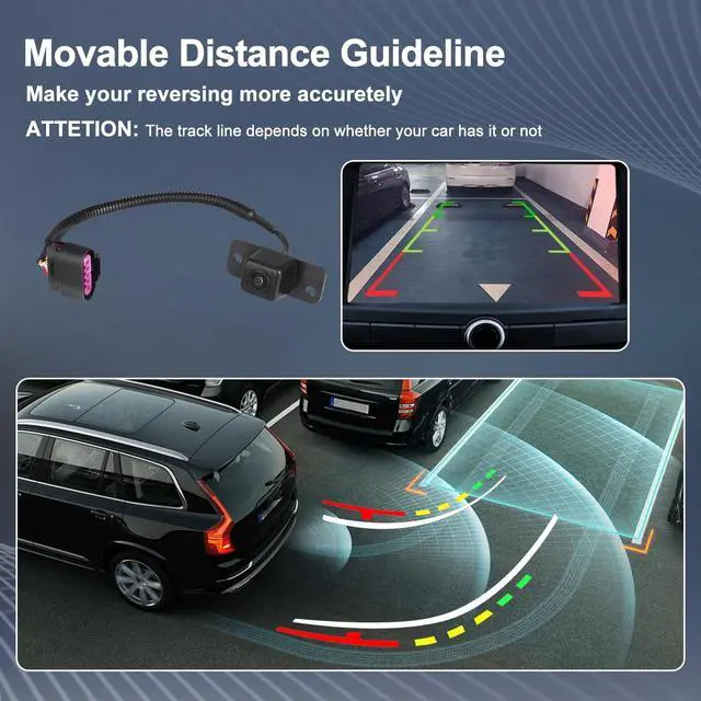 Alt view image 5 of 5 - AISHAN Rear View Backup Camera Parking Assist Camera Compatible with Chevy Avalanche for Cadillac Escalade 2007 2008 5.3L 6.0L 6.2L V8 Replace# 15862575 15173618 1960120 590-114 590114 PAC185