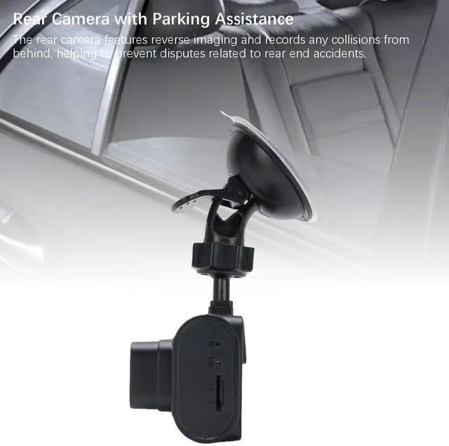 Alt view image 4 of 5 - SENECESLI 3 Channel Dash Cam with Front, Rear & Interior Recording ^^ 1080P Front + 720P Inside + 480P Rear, 170 Wide Angle, Parking Assistance, 32GB Included, Expandable to 128GB