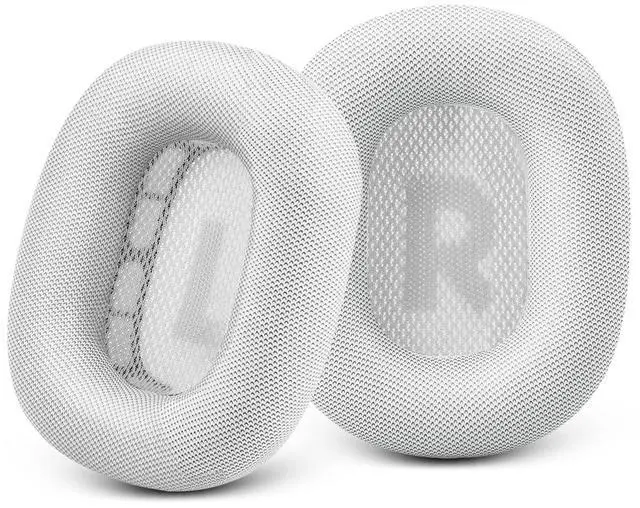Main image of GEVO Upgraded Ear Cushions Replacement Earpads for AirPods Max 1 & 2 Headphones, Protein Leather Ear Pads Ear Covers Cups with Memory Foam and Magnet for AirPods Max 1 & 2 (Silver)