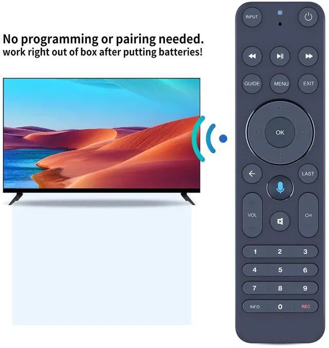 Alt view image 3 of 5 - SJUIF Replacement Voice Remote Control Compatible with Verizon FiOS TV MG3-R32140B VRC4100 BLE