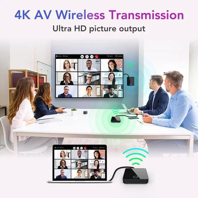 Alt view image 2 of 5 - HDMI Transmitter and Receiver bin-810 4K 1080P 3D HDMI Extender, 150Mbps High Speed Transmission, for Home Theater Conferences Games Speeches(810) Remote Control Extenders
