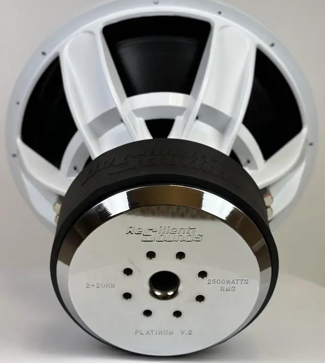 Alt view image 4 of 5 - Resilient Sounds Platinum 18 V2 2,500RMS/5,000Watts, 18" Subwoofer D1 Ohm Load