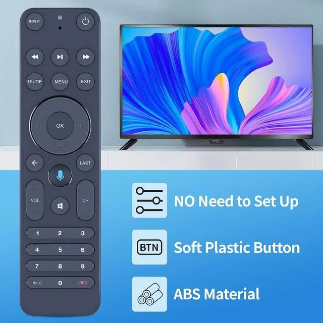 Alt view image 2 of 5 - SJUIF Replacement Voice Remote Control Compatible with Verizon FiOS TV MG3-R32140B VRC4100 BLE