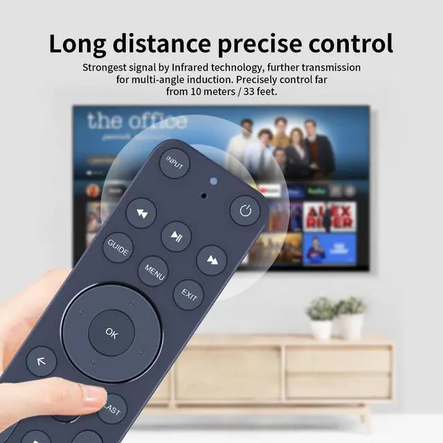 Alt view image 4 of 5 - SJUIF Replacement Voice Remote Control Compatible with Verizon FiOS TV MG3-R32140B VRC4100 BLE