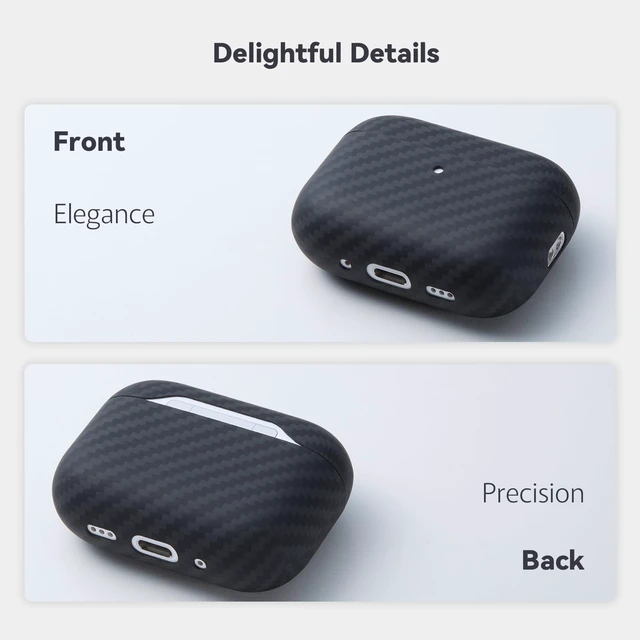 Alt view image 3 of 5 - DeFF AirPods Pro 3 Case, 1500D Kevlar Ultra-Thin Cover, MagSafe Compatible