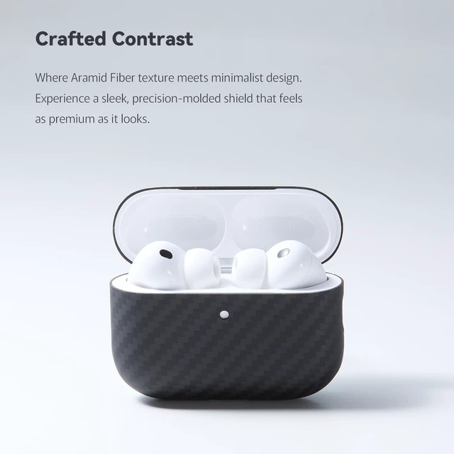 Alt view image 5 of 5 - DeFF AirPods Pro 3 Case, 1500D Kevlar Ultra-Thin Cover, MagSafe Compatible