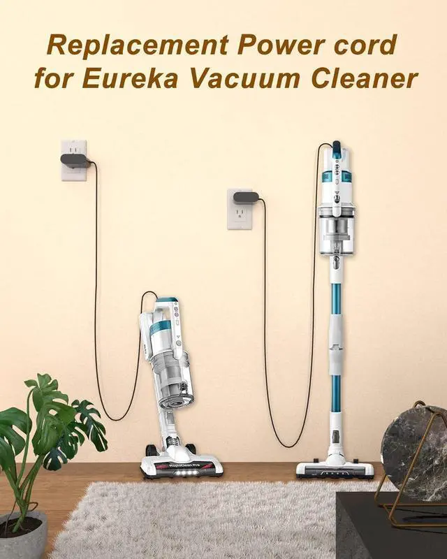Alt view image 5 of 5 - WUKUR Charger for Eureka MC2805A Compatible with Eureka Rapid Clean Pro NEC180 NEC182 NEC185 NEC186 NEC280TL NEC380 NEC480 NEW400 Lightweight Cordless Vacuum Cleaner Adapter Power Supply
