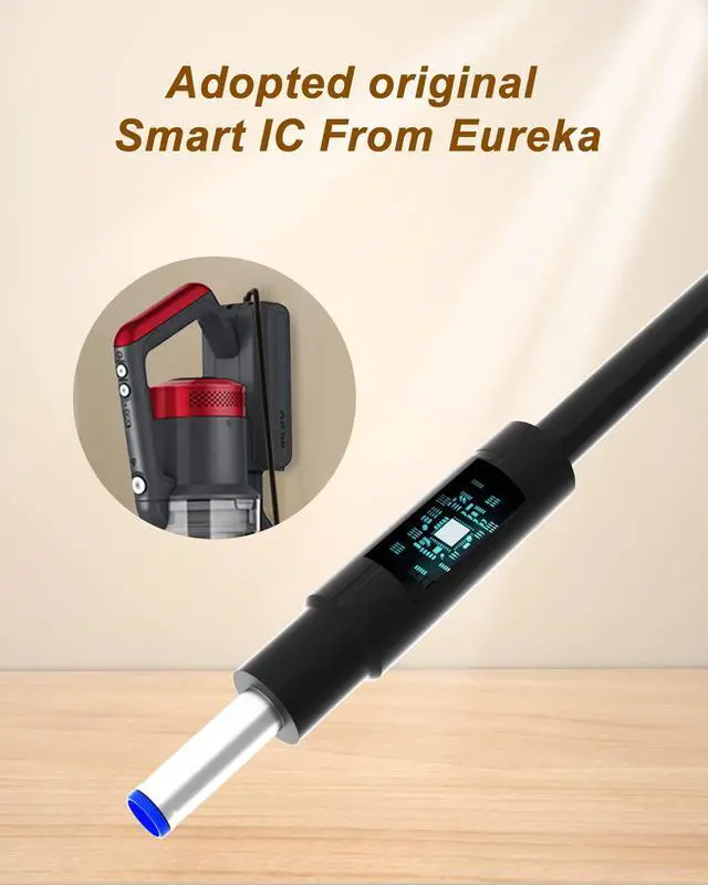 Alt view image 4 of 5 - WUKUR Charger for Eureka MC2805A Compatible with Eureka Rapid Clean Pro NEC180 NEC182 NEC185 NEC186 NEC280TL NEC380 NEC480 NEW400 Lightweight Cordless Vacuum Cleaner Adapter Power Supply