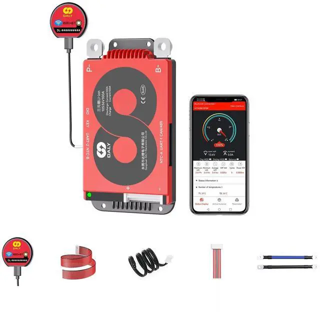 Main image of DALY Smart 10S BMS 36V 100A with WiFi Module and CAN 485 Communication Protection Board for Li-ion Lithium Battery Pack(Li-ion 10S 36V100A)
