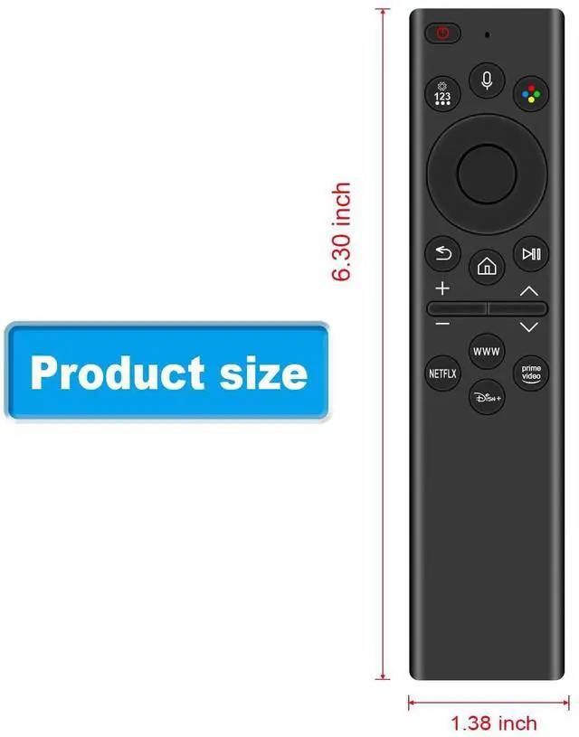 Alt view image 5 of 5 - BN59-01386D Replacement Solar Voice Remote Sub BN59-01386M TM2280E Compatible with Samsung QLED 4K Smart TV QN65LS03AAFXZA QN65Q60AAFXZA QN55Q60AAFXZA QN43Q60AAFXZA QN50Q60AAFXZA QN50QN90AAFXZA