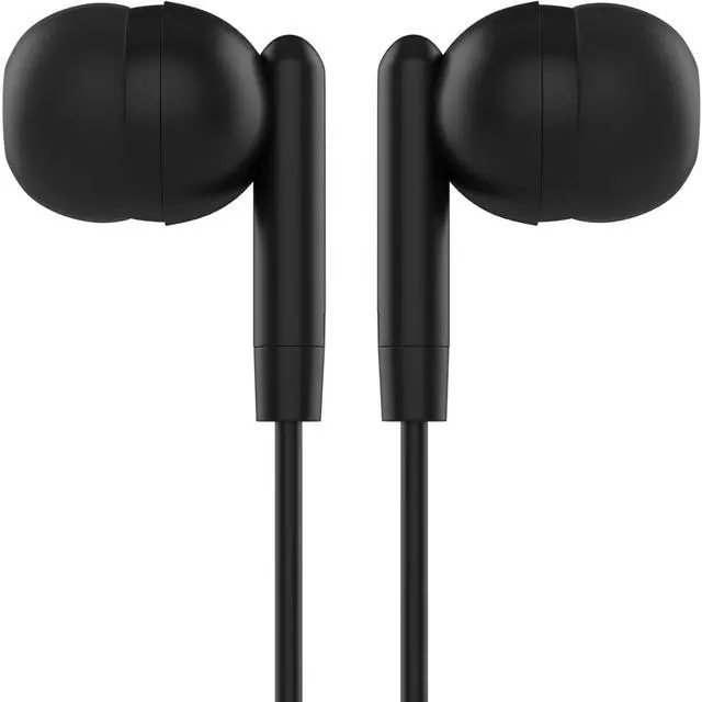 Alt view image 4 of 5 - Maeline 200 Pack Bulk Earbuds, Wired 3.5mm in-Ear Headphones for Classroom, Students, School, Individually Wrapped Earbuds for Laptop, Tablet, Chromebook for Travel, Library, Hotel Black