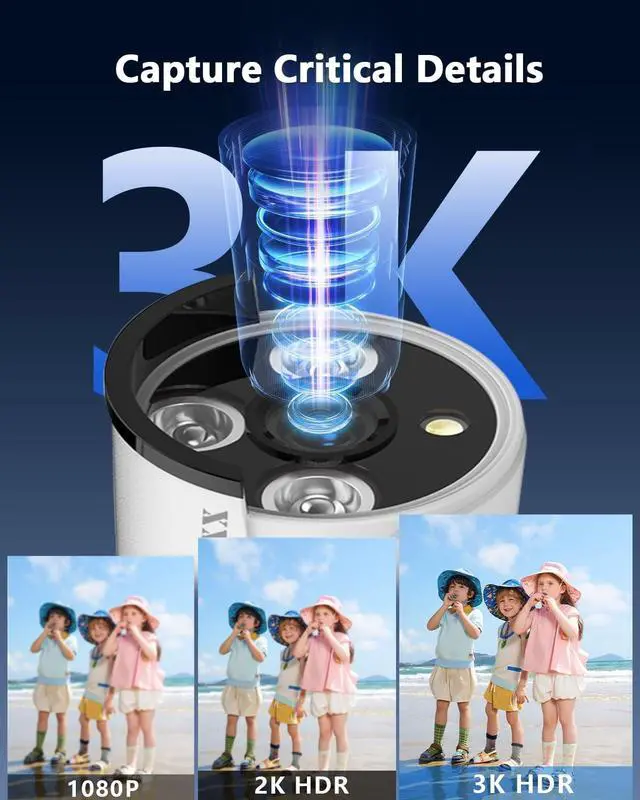 Alt view image 2 of 5 - OOSSXX (5.0MP POE Extend Camera with 60 feet Cable Microphone Inside Outdoor/Indoor Video Surveillance Security Waterproof Wired POE Camera, Just Extend POE Kits, 1-Pack