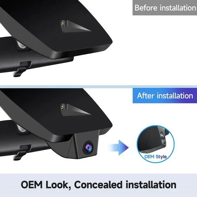 Alt view image 2 of 5 - Leadfan 4K Dash Cam for Toyota Corolla Gen12 E210 2023 2024 2025 2026 LE SE XLE XSE Hybrid Hatchback, OEM Look, Free 128GB Card, App & WiFi, dashcam with Loop Recording, Collision Detection