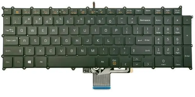 Alt view image 2 of 3 - KGIGIBE Replacement Backlit Keyboard for LG Gram 17Z90N 17Z90N-V 17Z90N-VA52J 17Z90N-N 17U70P 17U70P-P 17UD70P 17UD70P-GX76K 17Z90N-R.AAC8U1 Laptop US Black