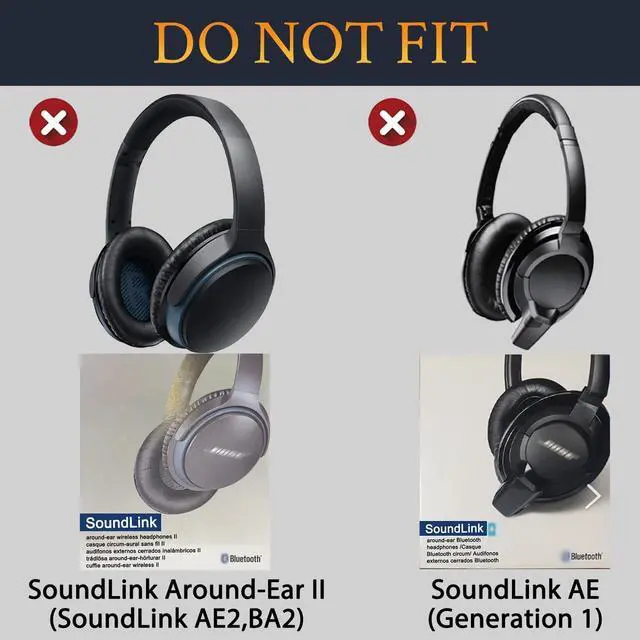Alt view image 4 of 5 - SOULWIT Replacement Headband Kit for Bose SoundLink On-Ear (OE) Headphones, Headset Head Band Top Cushion Cover Repair Part, Easy DIY Installation - Black