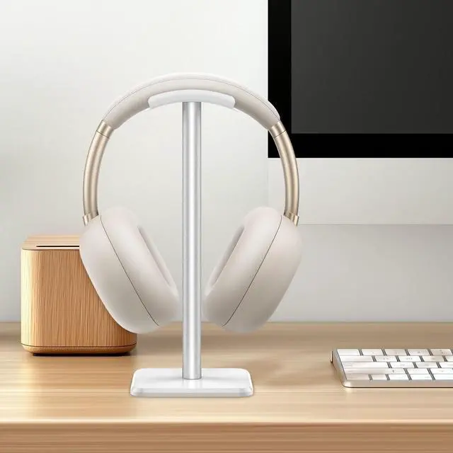 Alt view image 4 of 5 - TKSDWBLTY 10Pcs Headphone Stand Detachable Headphones Holder Universal Gaming Headset Holder Space Saving Stand for Most Wired and Wireless Headphones,White