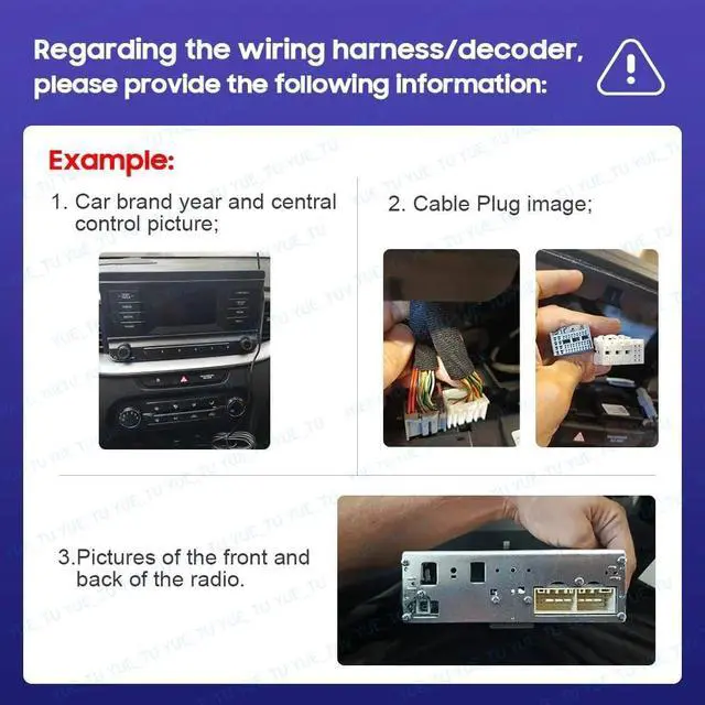 Alt view image 5 of 5 - Fits for Toyota Camry RAV4 Prado Corolla Land Cruiser Highlander Reiz Prius Sienna with Backup Rearview Reverse Camera Car Radio Wiring Harness Adapter