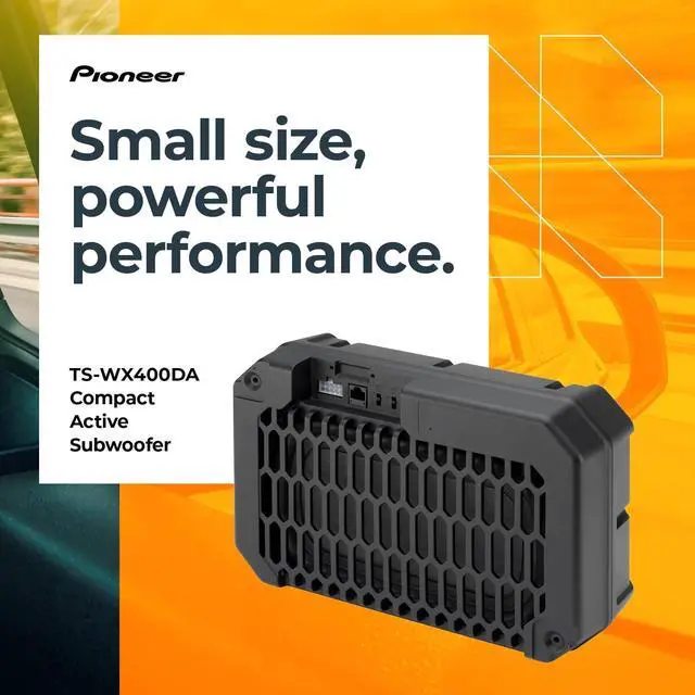 Alt view image 2 of 5 - Pioneer TS-WX400DA 10 Slim Subwoofer 250W Max, Built-in Amp for Easy Bass Upgrade, Enclosure Included, Amp Included, High-Level Input, Works with Most Factory or aftermarket radios