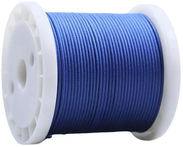 Main image of 50 Ft ZIFLUX Cloth-Covered Waxed Vintage-Style Pushback Guitar Wire Pushback Wire for Electric Guitar Upgrades Kits (Blue)