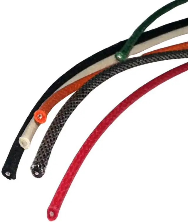 Alt view image 2 of 2 - 50 Ft ZIFLUX Cloth-Covered Waxed Vintage-Style Pushback Guitar Wire Pushback Wire for Electric Guitar Upgrades Kits (Blue)