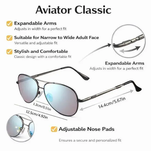 Alt view image 3 of 5 - Pilestone TP-006 Lens A Color Blind Glasses Aviator Style for Medium Red-Green Blindness Indoor/Outdoor Use