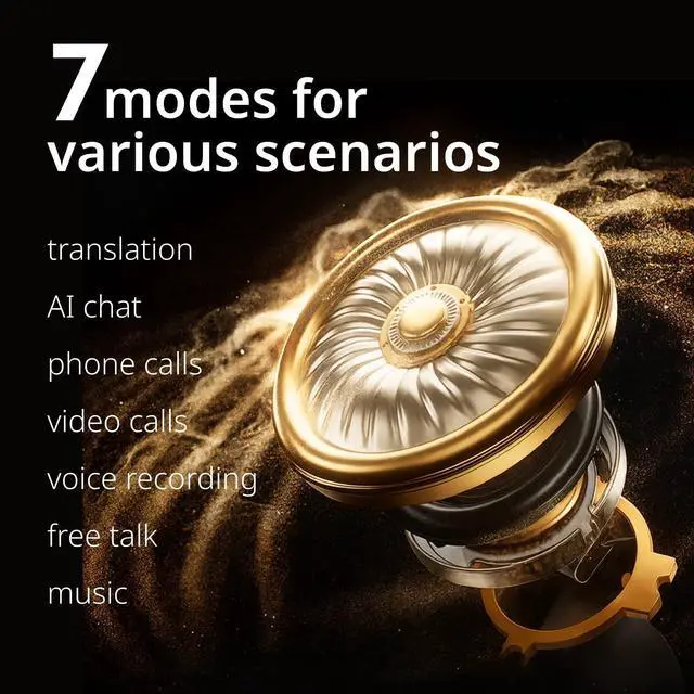 Alt view image 4 of 5 - NAMYVERA AI Translation Earbuds Real Time Two-Way Translation of Call Voice Open-Ear Translator Earbuds Wireless Bluetooth Language Translator Headphones for Travel Business Meetings & Learning