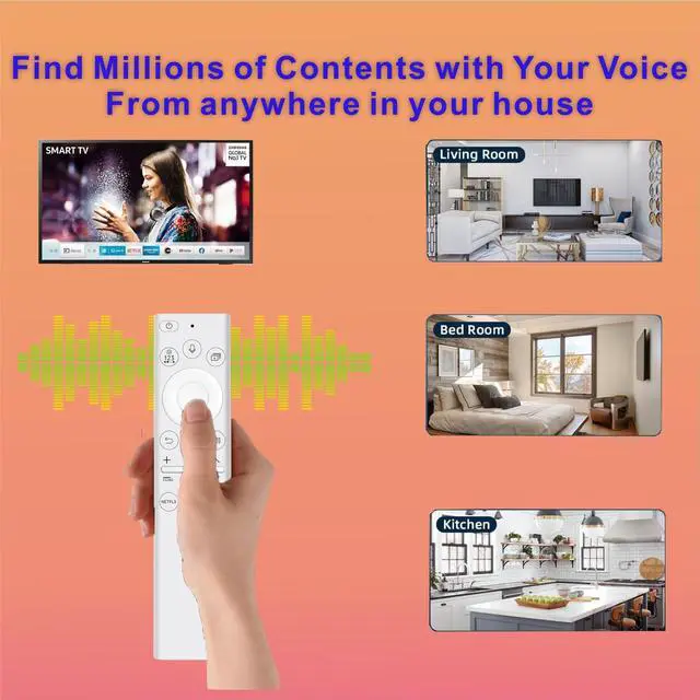 Alt view image 5 of 5 - for Samsung Frame TV Remote, for 2018-2025 Samsung Remote Control for Smart TV with Voice Control. with Solarcell. 2-Year Warranty.