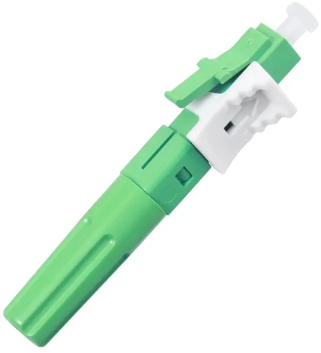 Alt view image 2 of 5 - Duogalia-10 Pack LCAPC Singlemode Fiber Optic Cable Quick Connector Fast Connection Adapter for 0.9/2.0/3.0/2.0 * 1.6/2.0 * 3.0mm Fiber Cable(Green)