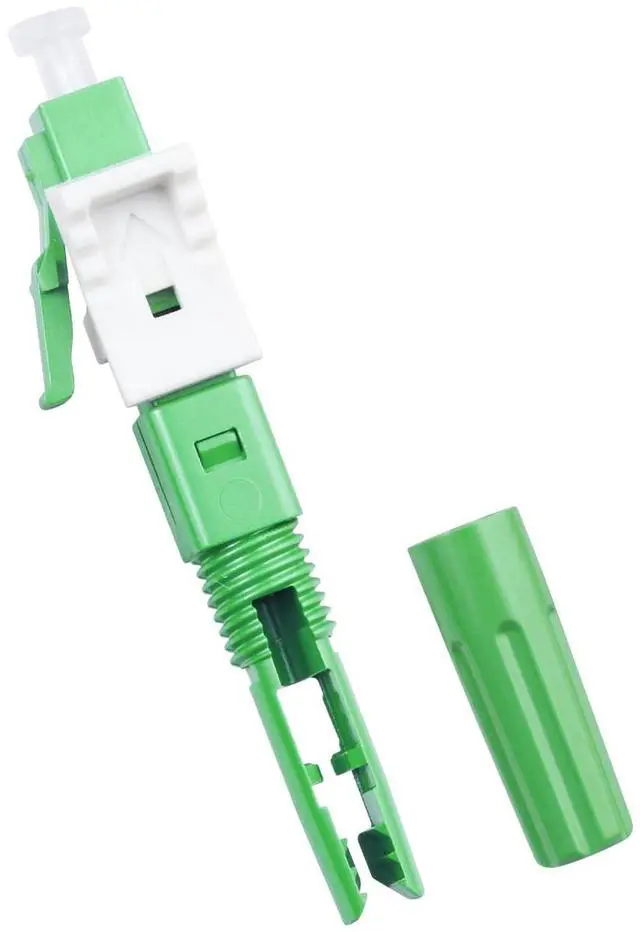 Alt view image 4 of 5 - Duogalia-10 Pack LCAPC Singlemode Fiber Optic Cable Quick Connector Fast Connection Adapter for 0.9/2.0/3.0/2.0 * 1.6/2.0 * 3.0mm Fiber Cable(Green)