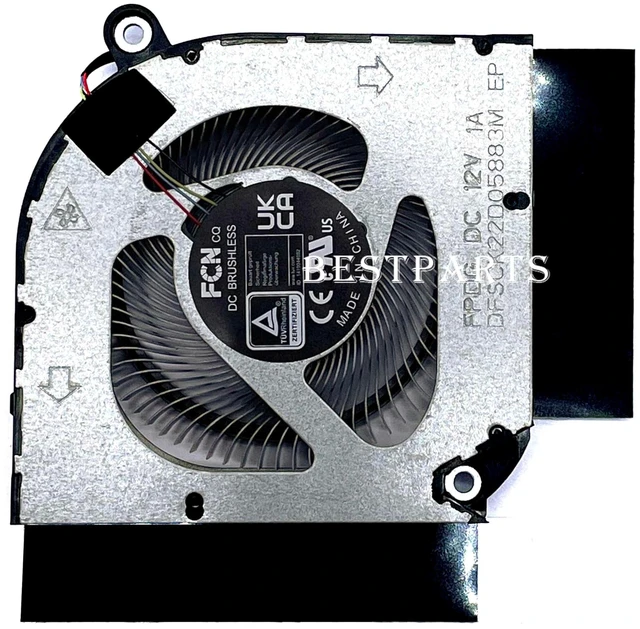 Alt view image 5 of 5 - New CPU+GPU Fan Replacement for ACER Nitro 5 (AN515-58) Gaming Laptop 15.6