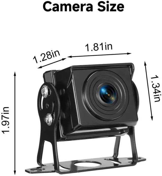 Alt view image 2 of 4 - Venluna Wired Backup Camera for RV Camera System, Square Rectangular Back View Camera, Only for ASIN B0FRYC9C18, B0FYPC7KV6