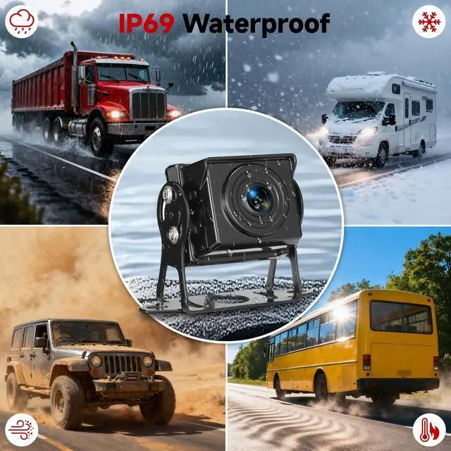 Alt view image 4 of 4 - Venluna Wired Backup Camera for RV Camera System, Square Rectangular Back View Camera, Only for ASIN B0FRYC9C18, B0FYPC7KV6
