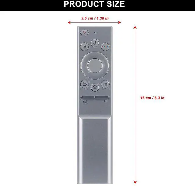 Alt view image 3 of 5 - Beyution BN59-01291A RMCRMM1AP1 Voice Replacement Remote Control Compatible with Samsung QLED Smart TV QN55Q7CNAFXZA QN55Q8CAMFXZA QN65Q7CNAFXZA QN65Q9FAMFXZA QN75Q7FAMFXZA QN75Q9FAMFXZA QN55Q7F