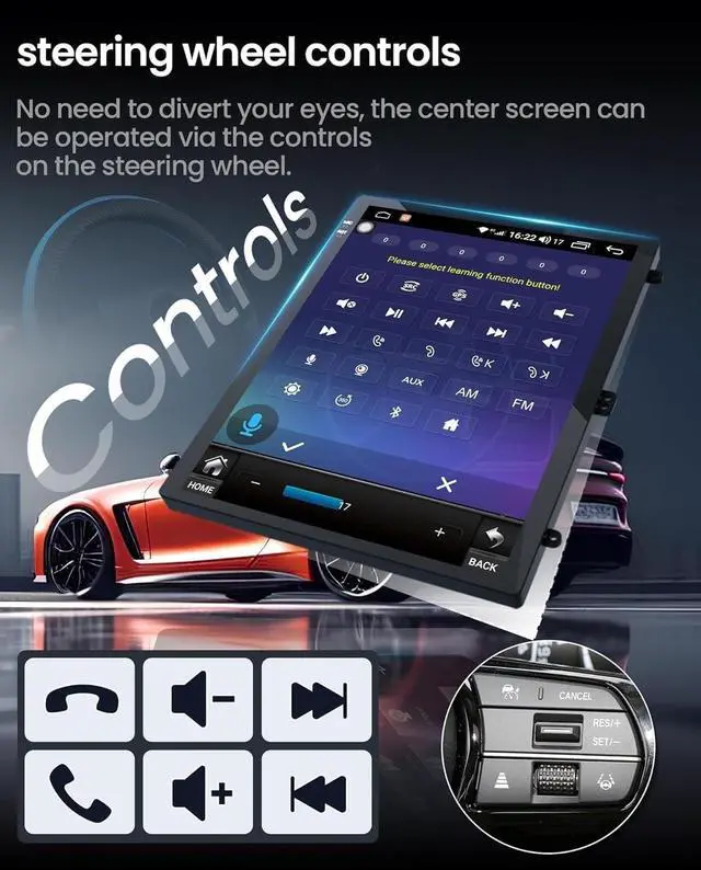 Alt view image 3 of 5 - 8Core+4GB RAM Andriod 13 Car Radio Stereo for Chevrolet Chevy Cruze 2009-2015: 10.4 Inch Tesla Style HD IPS Touchscreen Wireless Carplay Andriod Auto GPS Navi Bluetooth 5G WiFi Backup Camera FM