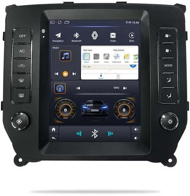 Main image of Suitable for Chevrolet Silverado 2013-2018 Android 12 car Stereo WiFi 4 core GPS Navigation Radio player9.7 '' high-Definition Touch Screen Audio Backup Camera (4+64G)