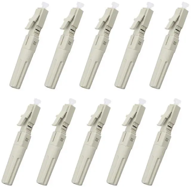 Main image of fyboptwu - 10 pcs LC Mutilmode Fiber Optic Quick Assembly Connector Fiber Optic Fast Connectors 50/125 Mechanical Connectors Adapter for 0.9/2.0/3.0/2.0 * 3.0mm Multimode Fiber Cable