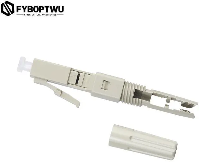 Alt view image 3 of 3 - fyboptwu - 10 pcs LC Mutilmode Fiber Optic Quick Assembly Connector Fiber Optic Fast Connectors 50/125 Mechanical Connectors Adapter for 0.9/2.0/3.0/2.0 * 3.0mm Multimode Fiber Cable