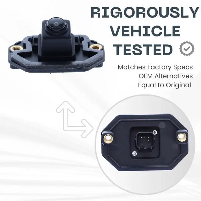 Alt view image 3 of 5 - Backup Camera Replaces for 2018 2019 2020 2021 2022 2023 Nissan Kicks S, SV Model OE Part # 284425RA2B 284425RA0B 284425RB0B 284425RA3B (28442-5RA2B 28442-5RA0B 28442-5RB0B 284425-RA3B)
