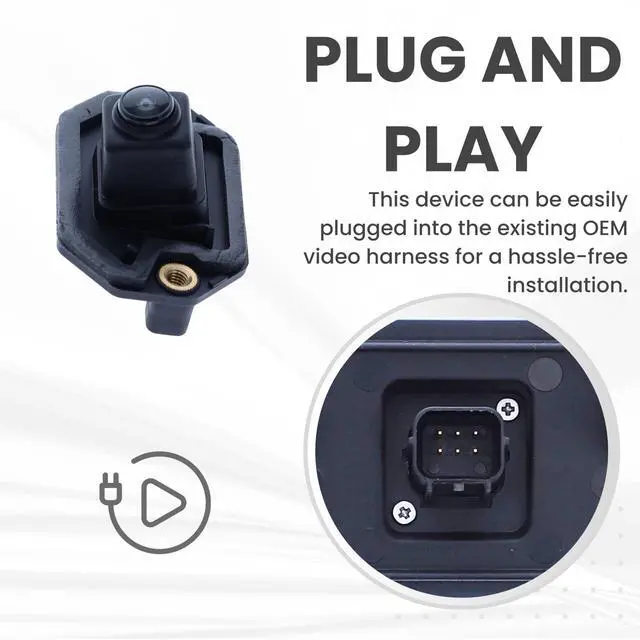 Alt view image 4 of 5 - Backup Camera Replaces for 2018 2019 2020 2021 2022 2023 Nissan Kicks S, SV Model OE Part # 284425RA2B 284425RA0B 284425RB0B 284425RA3B (28442-5RA2B 28442-5RA0B 28442-5RB0B 284425-RA3B)