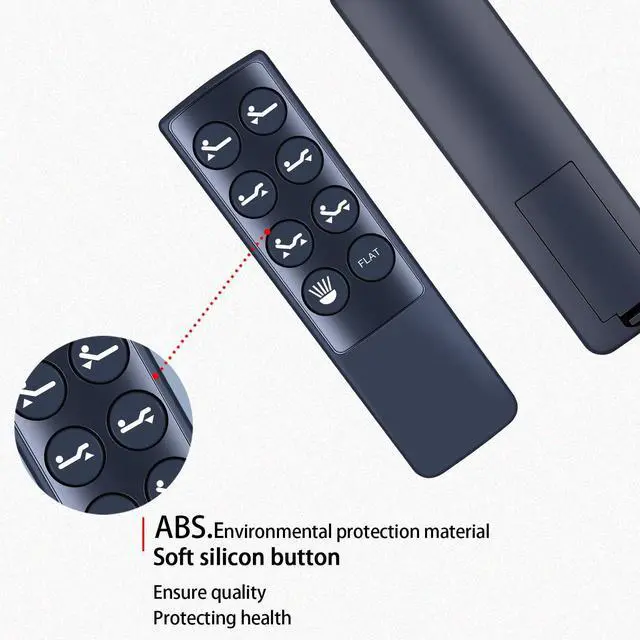Alt view image 3 of 5 - RYQIF Replacement Remote Control for Richmat Control Box NU202U 127780C180346 1277800C90016B,for Ergo-Pedic Solutions II Adjustable Bed Base,Leggett and Platt White Raven Adjustable Bed
