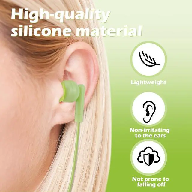 Alt view image 2 of 5 - CNSZSLZ 100 Pack Bulk Earbud Headphones Earphones for School Classroom Students Kids Children Gifts and Adults Wholesale Disposable Earphones 3.5mmJack (5 Mixed Colors)